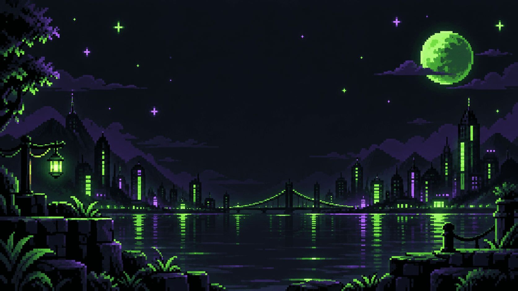 Dogihood Pixel Cityscape